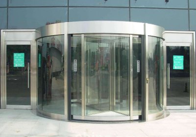 不銹鋼旋轉門-003